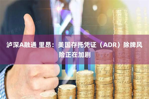 泸深A融通 里昂：美国存托凭证（ADR）除牌风险正在加剧