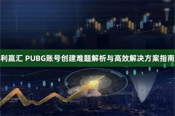 利赢汇 PUBG账号创建难题解析与高效解决方案指南